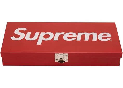 supreme metal box large|Supreme Large Metal Storage Box Red .